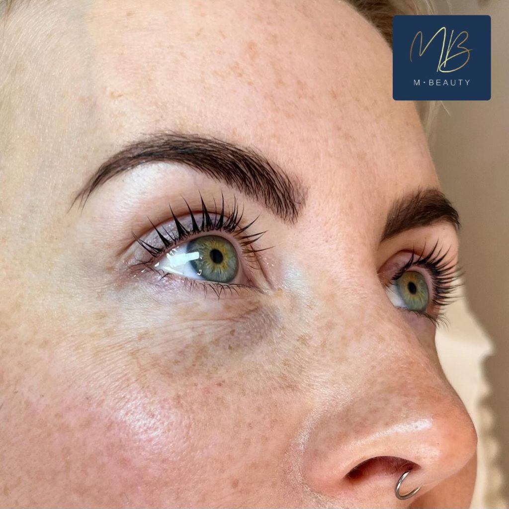 Eyebrows after microblading